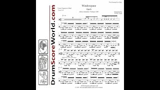 Drum Score - Opeth - Windowpane (Preview)