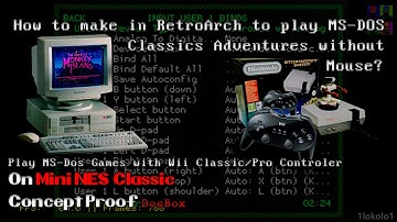 How to use Wii Classic/Pro Controller as mouse on Mini NES Classic | Hakchi2 + RetroArch