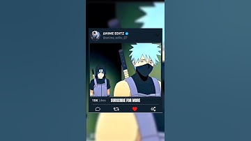 Itachi and Kakashi Friendship 🥺🫂 #animeedits #anime #naruto #animelover #itachi #kakashi #animeworld