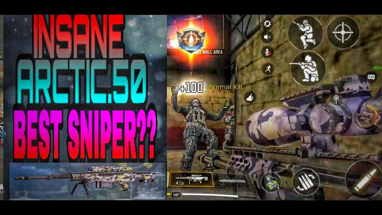 BEST SNIPER ? COD:MOBILE | INSANE ( ARCTIC.50 ) SHOTS | - YouTube
