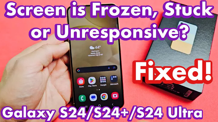Galaxy S24's: Screen is Frozen, Stuck or Unresponsive? Can't Restart? FIXED!