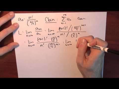 Does sum (n!)/(n^n) converge? - Week 3 - Lecture 4 - Sequences and Series