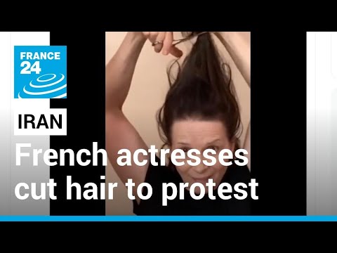 Leading French actresses cut hair in solidarity with protesting Iranian women • FRANCE 24 English