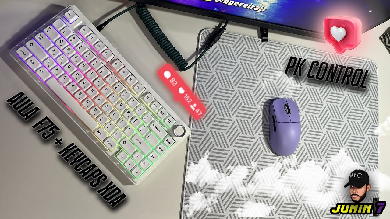 Mini unboxing do Aliexpress, finalmente os dominantes AULA F75 e PK ...