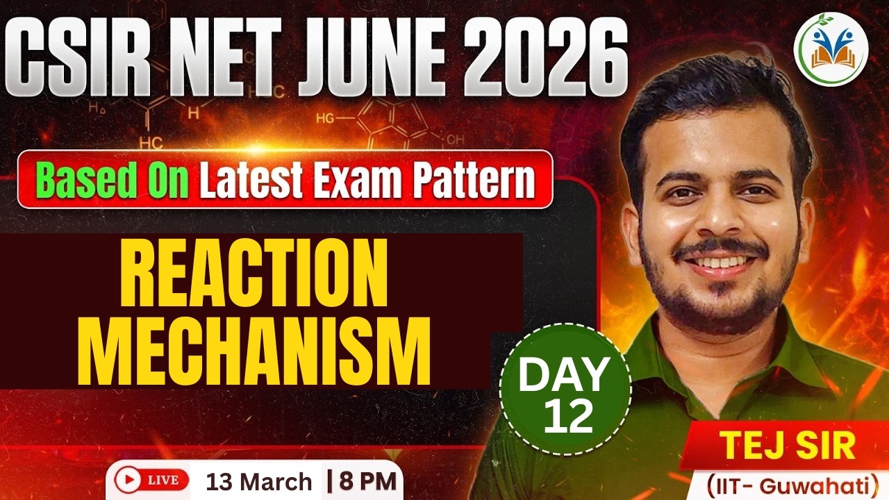 CSIR NET June 2026 Preparation | CSIR NET Chemical Science Reaction ...