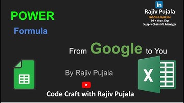 18. Master POWER Function in Excel & Google Sheets | Simplified by a Googler