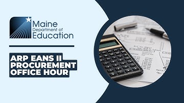 ARP EANS II Procurement Office Hour
