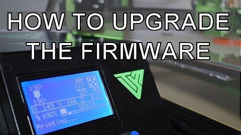 TEVO TORNADO 3D PRINTER - HOW TO UPDATE THE FIRMWARE
