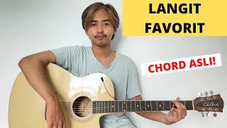 CHORD ASLI (Langit Favorit - Luthfi Aulia) Tutorial Gitar Langit Favorit - Luthfi Aulia