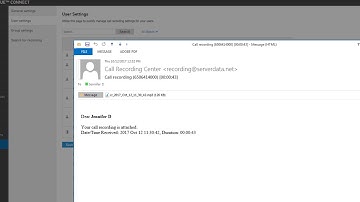 Managing UNIVERGE BLUE CONNECT Call Recording
