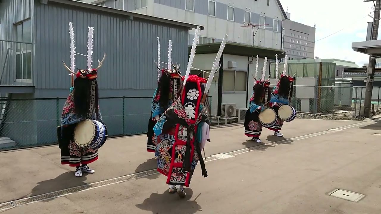 春日流湯本鹿踊「一番庭」SL銀河お見送り公演　2018/8/18