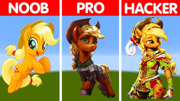 NOOB vs PRO vs HACKER Minecraft Pixel art – AppleJack
