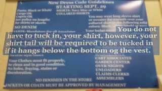 Leaked Walmart Sign About Controversial New Dress Code is a Grammatical Mess
