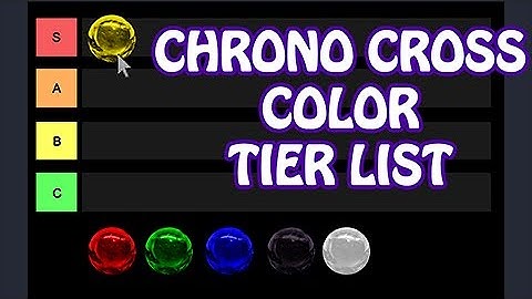 Chrono Cross Color Tier List