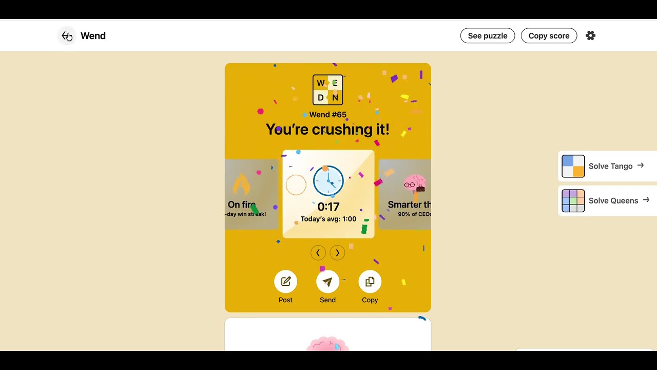 LinkedIn Wend Answer Today | 12 August 2026 - Puzzle #65