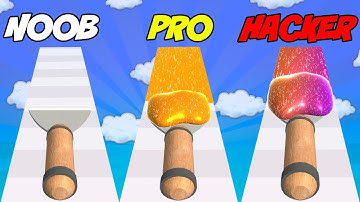 Glitter Scrape 3D - NOOB vs PRO vs HACKER