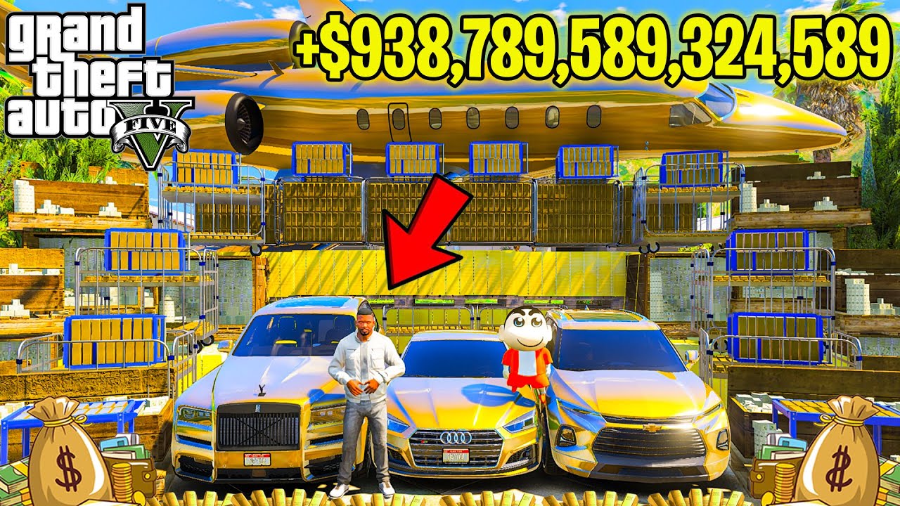 FRANKLIN PUNCH ANYTHING BECOME GOLD || EVERYTHING IS FREE IN GTA 5 !