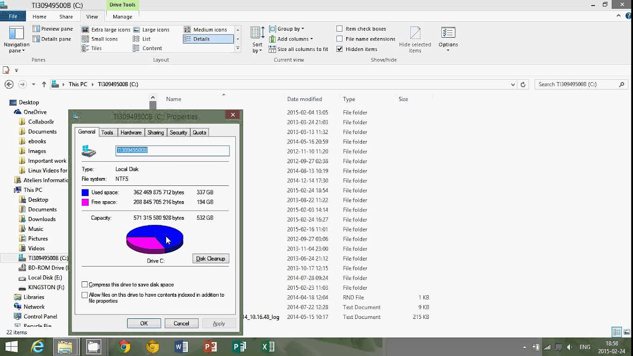 how to free space on hard drive windows 8