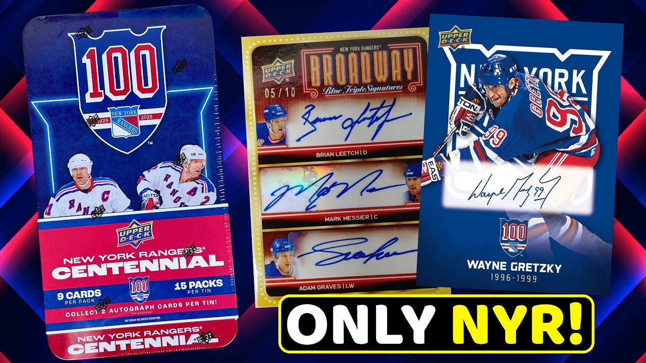 SAVING THE BEST FOR LAST! - 2025-26 Upper Deck New York Rangers Centennial Hobby Box Break