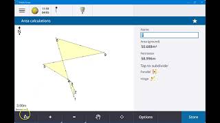 Calculating Areas in Trimble Access