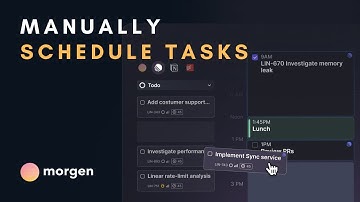 How to schedule a task in Morgen