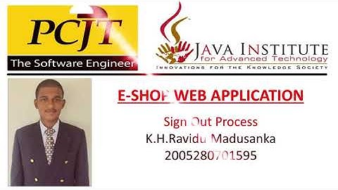 Web Project Task 09 | 1st Year | Semester 01 | Java Institute | Ravidu Madusanka