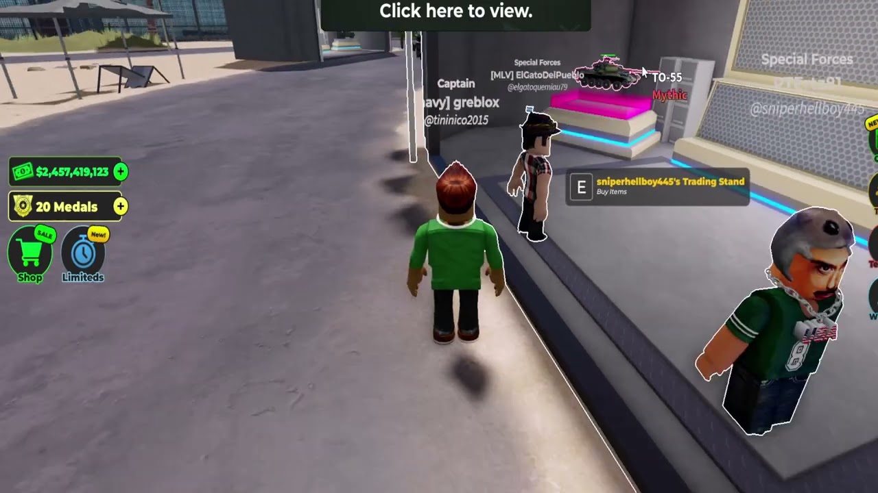 FREE Shadow Skins Giveaway! Helping Players in War Tycoon Roblox