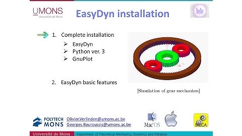 [Mac OS]: EasyDyn Installation Part #1