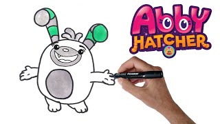 Abby Hatcher Bozzly Drawing and Coloring | How to draw Bozzly