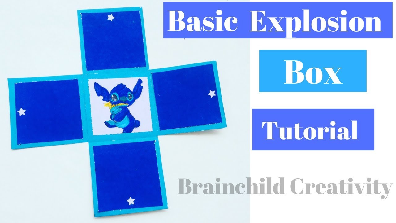 Basic Explosion Box Tutorial For Kids Explosion Box For Beginners