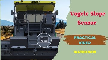 Slope sensor Practical video in Hindi || Vogele Slope Sensor