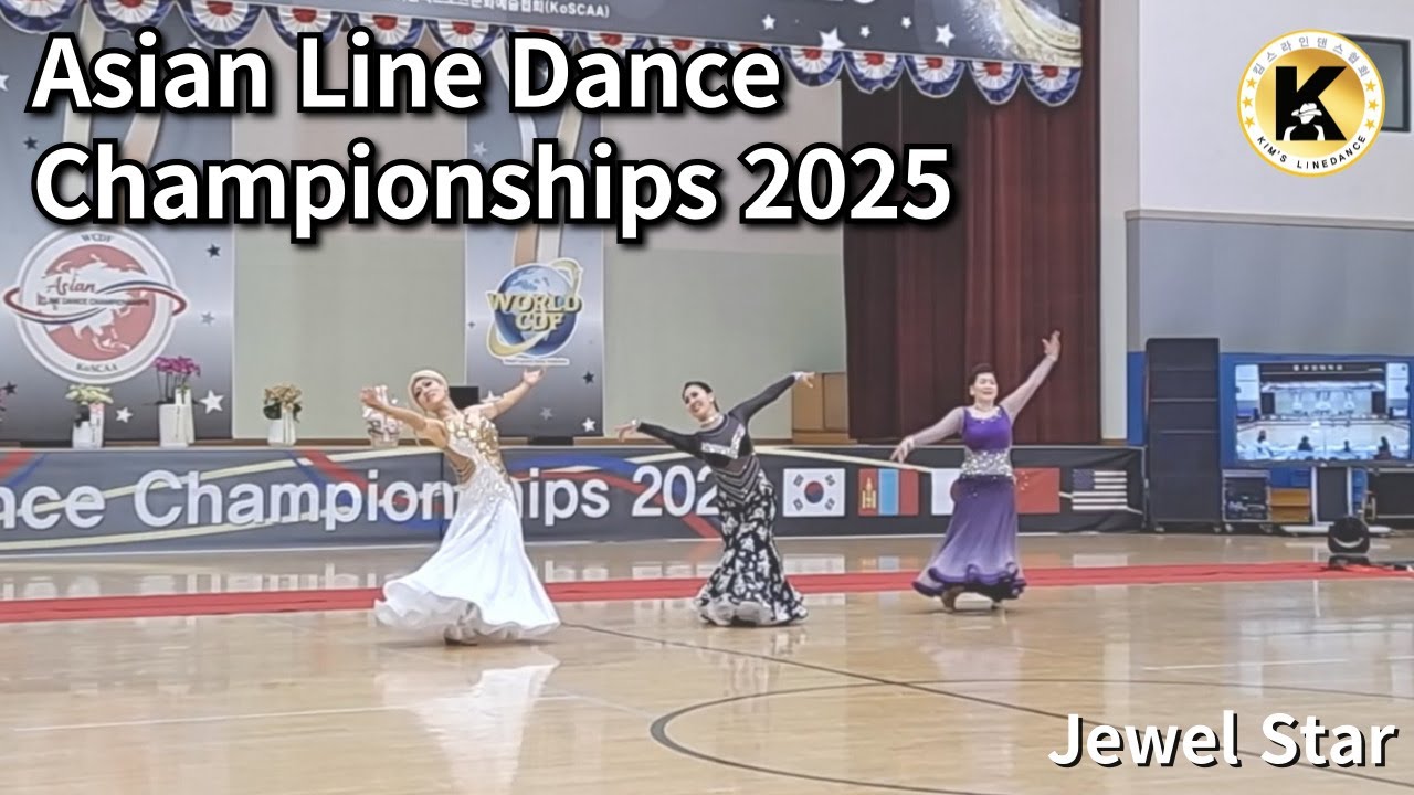 Line Dance Jewel Star [Asian Line Dance Championships 2025] - YouTube