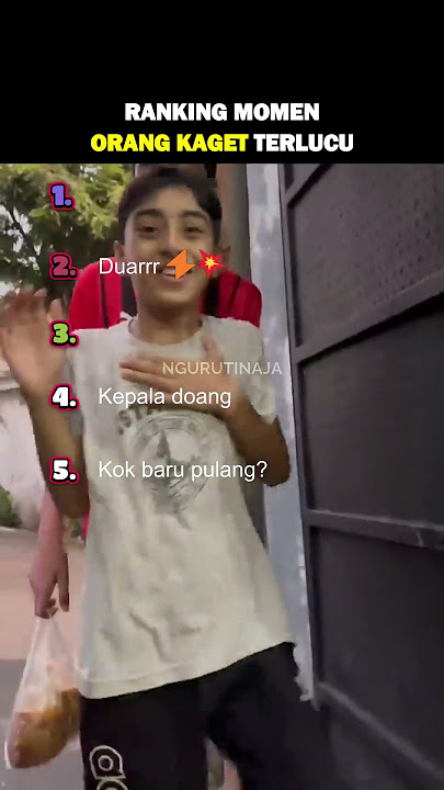 Ranking Top 5 Momen Orang Kaget Terlucu #kaget #top5
