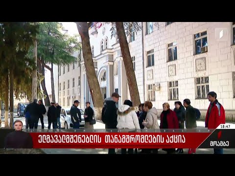 ელმავალმშენებლის თანამშრომლების აქცია