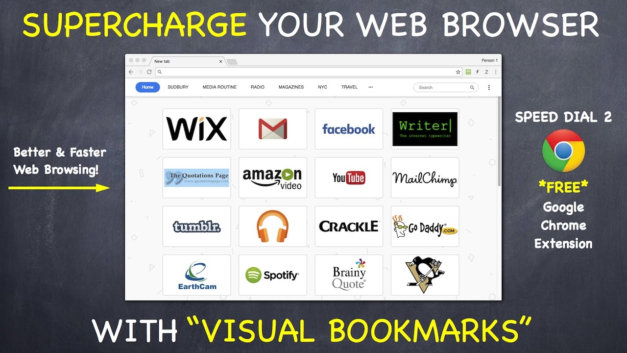 Visual Bookmarks Better & Faster  Browsing Speed Dial 2 Extension