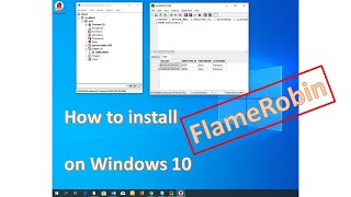 How to install flamerobin on windows 10