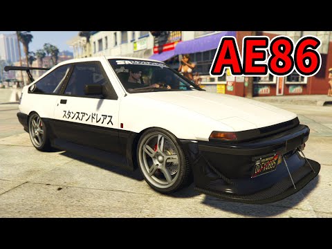 將將 Gta 線上新車 頭文字d Ae86 洛聖都改裝車聚 卡林福多gtx Youtube