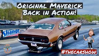 Wheelstanding Original 1972 Ford Maverick NHRA Super Stock Drag Racing 2023 Cecil County Maryland