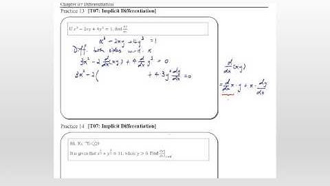 HKDSE M2 07.3 Differentiation of Implicit Function