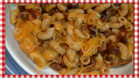 One Skillet Chili Mac Leftover Makeover ~ Noreen's Kitchen