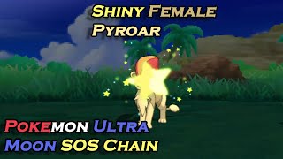 [Live] Shiny Female Pyroar in Pokemon Ultra moon SOS Chain