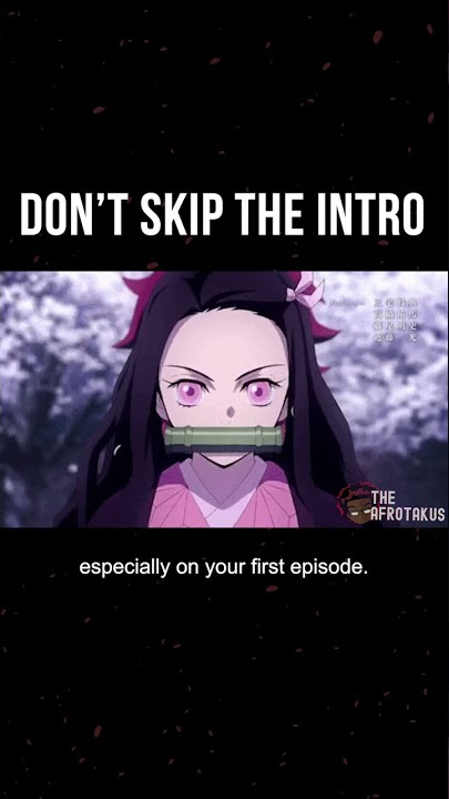 DONT SKIP THE INTRO | ANIME 101