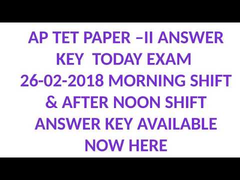 MANABADI AP TET ANSWER KEY 26 FEB 2018