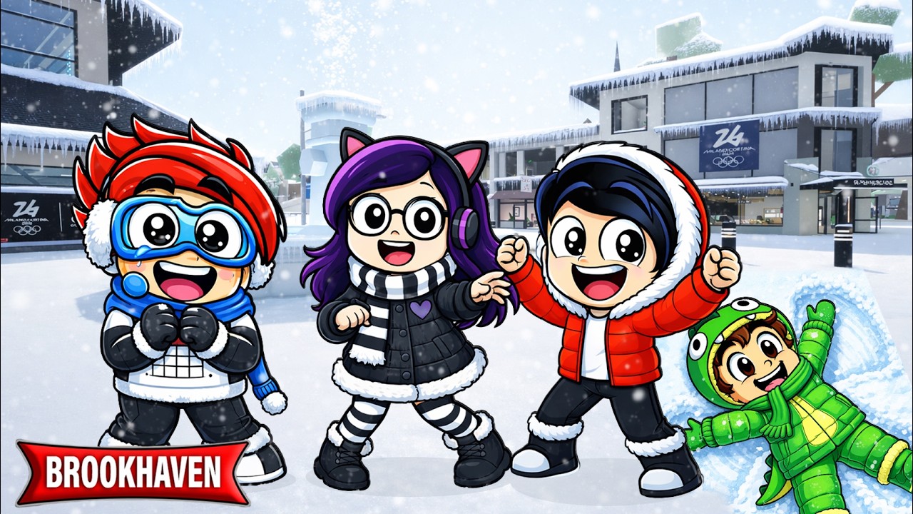 SOBREVIVIMOS A LA TORMENTA DE NIEVE en BROOKHAVEN en ROBLOX | Kori