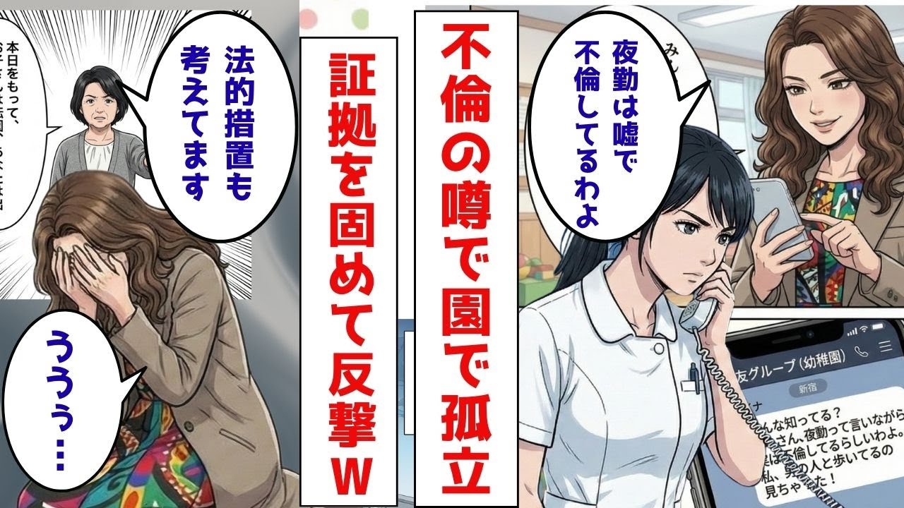 【スカッと】ママ友クラッシャーの嘘を園とPTAが完全把握。証拠を突きつけられたDQNママの末路