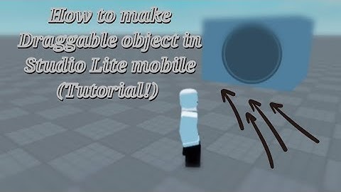 How to Make Draggable Object in Studio Lite Mobile (Tutorial!)
