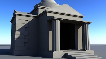 Maya 2016 tutorial : How to model a Mausoleum