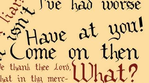 Monty Python Kinetic Typography