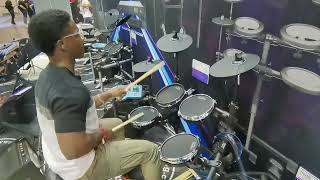 Soundking electric drum kit at the 2024 Namm show