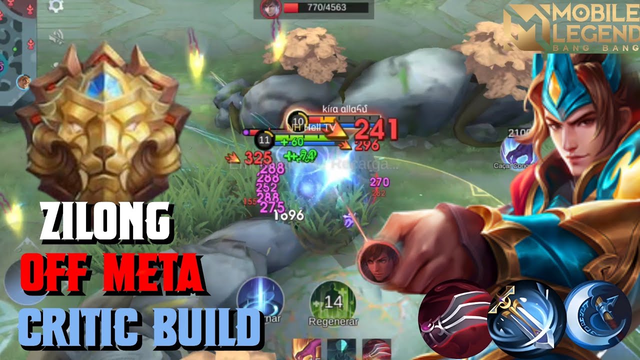 Zilong OFF META build de crítico - Zilong Gameplay  |   Mobile legends 